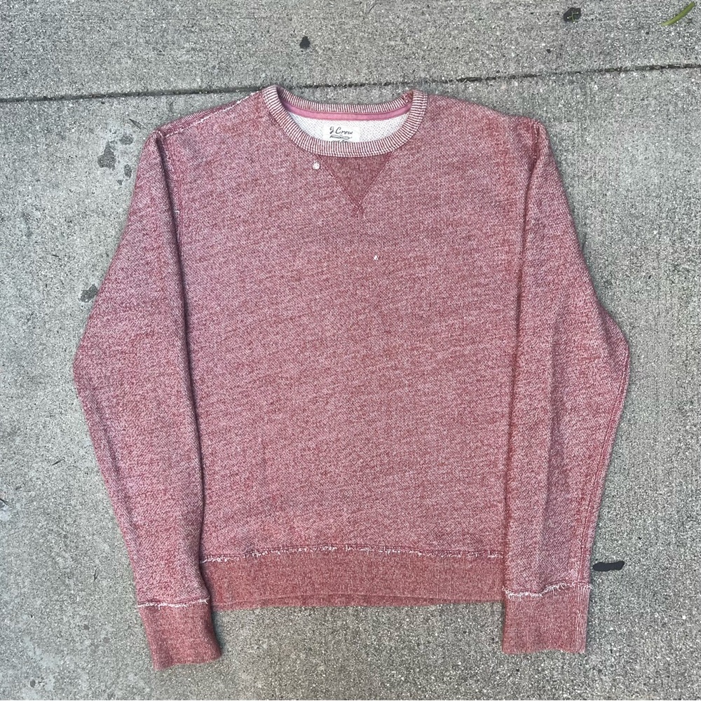 J. Crew washed red crewneck sweathirt